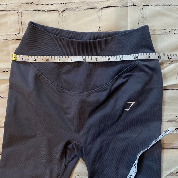 Gymshark High Waisted Perforated Leggings Dark Gray Size Small Womens - Picture 6 of 7